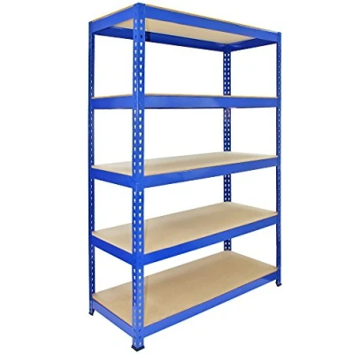 Image of Monster Racking 3 Q Rax Heavy Duty Shelving Unit Garage Strong Shelf Units, 200kg/shelf, 120cm