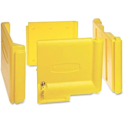 Image of Rubbermaid Commercial Products FG618100YEL 6181 Locking Janitor Cart Cabinet for 6173