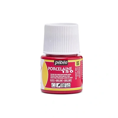 Image of Pebeo Paint, Scarlet Red, 45 ml (Pack of 1)