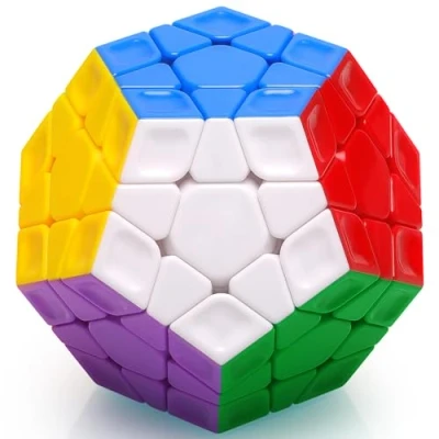 Image of TOYESS Megaminx Stickerless,Speed Magic Cube 3x3 Dodecahedron Puzzle Twist Travel Toys Christmas Stocking Fillers for Kids &amp; Adults