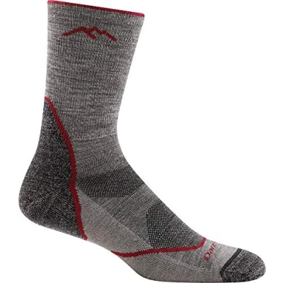 Image of Darn Tough, Light Hiker (#1972), Merino Wool, Micro Crew, Lightweight, Men’s Cushioned Hiking Socks Taupe Medium