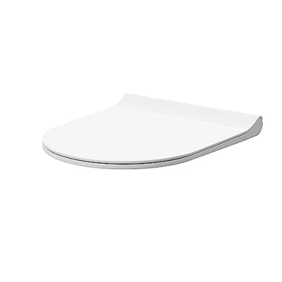 Image of nuie NCG398 Toilet Round Soft Close Top Fix Sandwich Seat, 422mm, White