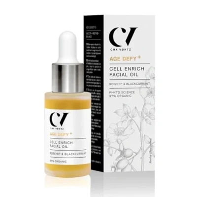 Image of Green People Age Defy+ Cell Enrich Facial Oil 30ml Natural &amp; Organic Anti Ageing Face Day Night Rosehip for Mature Skin Paraben Free Ethyl Alcohol Cruelty Vegan