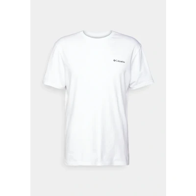 Image of Columbia LOGO Short Sleeve Basic Tshirt, Men&#039;s, Size: XL, White