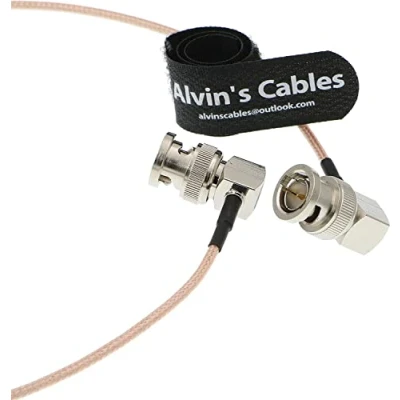 Image of Alvin&#039;s Cables BNC Right Angle Male to RG179 Coaxial Cable for BMCC VIDEO Blackmagic Camera 60CM