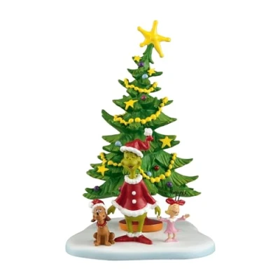 Image of Department 56 Grinch Villages Welcome Christmas Day Accessory Figurine, 5.625 inch (4024836), Green