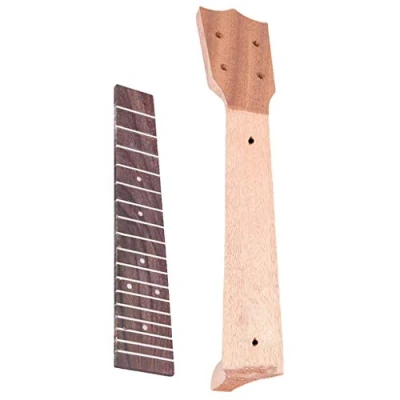 Image of Perfeclan 21/23/ 26 inch Ukelele Neck &amp; Fretboard Fingerboard Set Ukulele Luthier DIY Uke Repalcement accessories, 23