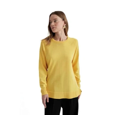 Image of DeFacto Women&#039;s B7866ax T Shirt, Yellow, L