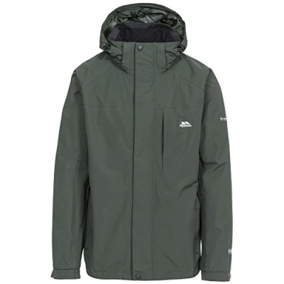 Image of Trespass Mens Edwards II Waterproof Jacket (L) (Olive)