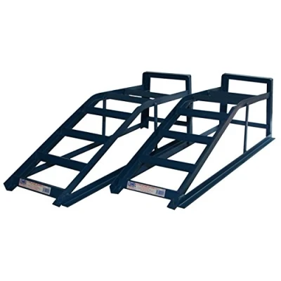 Image of Pair of Heavy Duty Metal 2.5 Tonne (2500kg) Extra Wide Car Maintenance Ramps