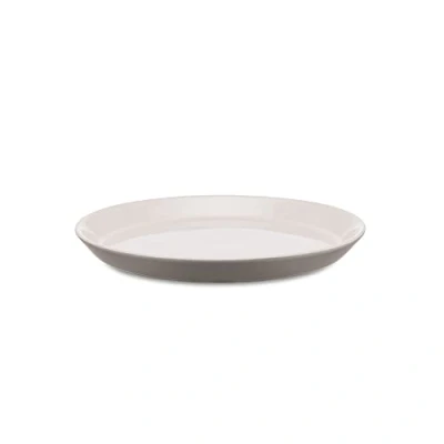 Image of Alessi Tonale Dessert Plate, Light Grey, Set of 4 Pieces