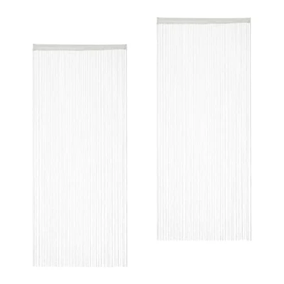 Image of Relaxdays String Curtain, White, 90 x 245 cm