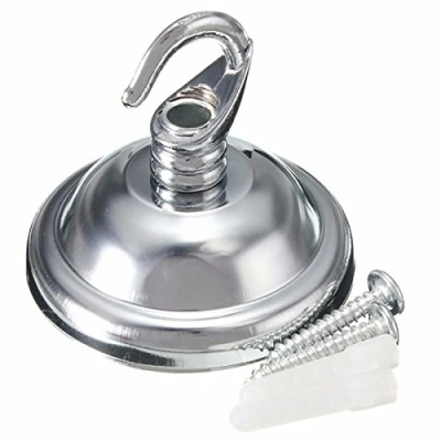 Image of MASUNN Vintage Ceiling Rose Hook Plate Holder For Light Fitting Chandelier Lamp Chrome