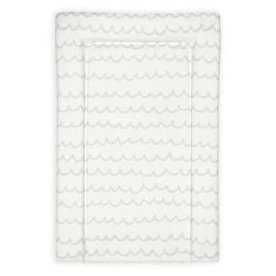 Image of Baby Changing Mat, Grey Squiggle Deluxe Waterproof with Raised Padded Edges, Uniquely Designed, Easy Wipe Clean a Perfect, Practical Addition to Your Nursery 75cm x 47.5cm 5cm