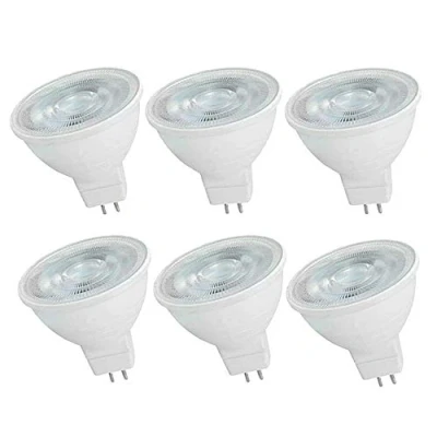 Image of OUGEER Pack of 6 MR16 LED Bulbs 6W AC 220 240V GU5.3, Equivalent to 60W Halogen Lamp Warm White 3000K Spotlight GU5.3 600 Lumen Not Dimmable