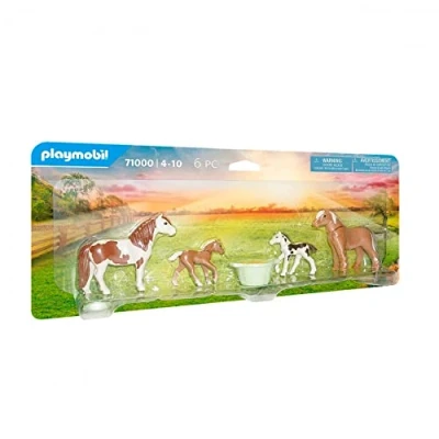 Image of Playmobil 71000 Country Pony Farm Icelandic Ponies with Foals, Horse Toys, Fun Imaginative Role Play, PlaySets Suitable for Children Ages 4+