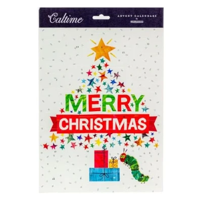 Image of Carousel Home The Very Hungry Caterpillar Christmas Advent Calendar Children&#039;s Kids Picture Paper 32.5x24.5cm