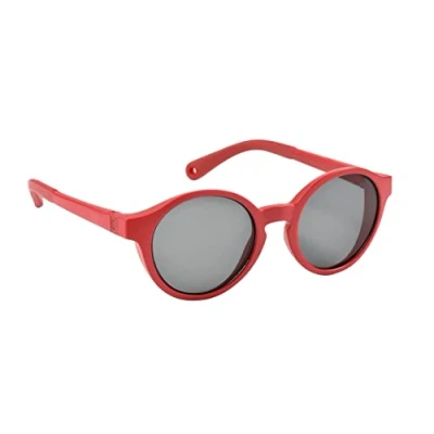 Image of BEABA, Sunglasses for Children 2 4 Years, 100% UV Protection CAT 3, Side Protection, Optimal Comfort, 360 Adjustable Temples, Poppy