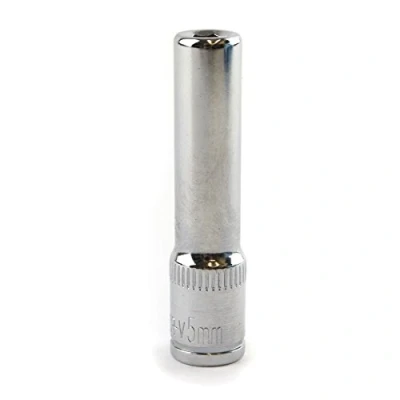 Image of 5mm 1/4&quot; Drive Double Deep Metric Socket Single Hex / 6 Sided Bergen