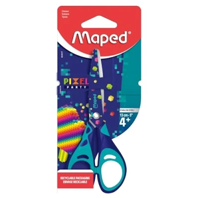 Image of Maped Pixel Party Scissors 13 cm Children&#039;s School from 4 Years