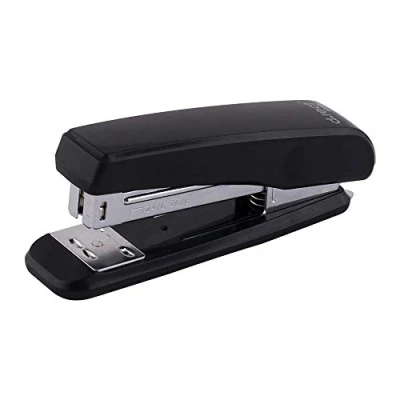 Image of D.RECT 0306A Stapler Metal with Plastic Elements Paper Perfect for Office or Home Ideal Organizing Documents 30 Sheets Black
