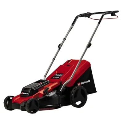 Image of Einhell 1600W Electric Lawn Mower 37cm Cutting Width, 38L Large Capacity Grass Box, 5 Heights (20 60mm) Powerful Corded Lawnmower for Small to Medium Gardens Up 700m²