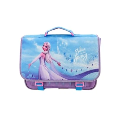 Image of mybagstory Frozen Girl&#039;s School Backpack Primary Kindergarten Daycare Bag Girl Size 41 cm Adjustable Straps Gift Idea, Purple/Blue, Enfant