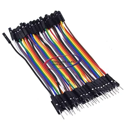 Image of Reland Sun 10cm 20cm 30cm 2.54mm Jumper Wires Cables male to female (10CM female)