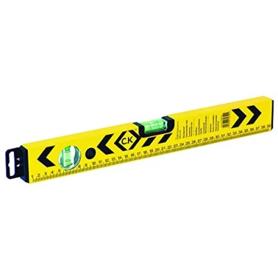 Image of C.K Aluminium Box Section Spirit Level Measure Tool with Vials 800mm 3 Vial Rule