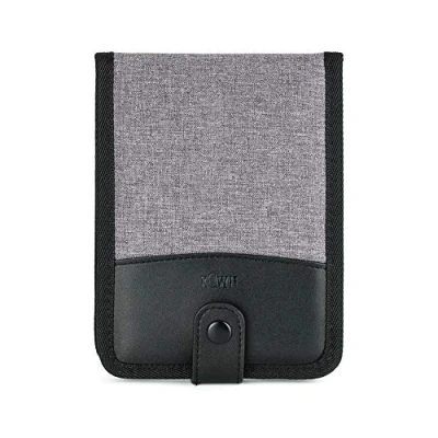 Image of KIWIFOTOS Memory Card Pouch Case with Clear Slots Protective for 12 x XQD/CF Cards, Cards Carrying Storage Bag Box Holder Wallet Gray