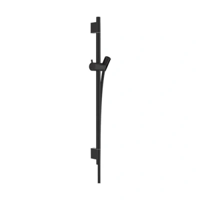 Image of Hansgrohe Unica Shower Rail S Puro 65 Cm With Hose, Matt Black, 28632670