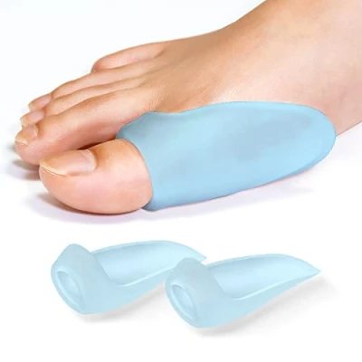 Image of Promifun Bunion Cushions and Protectors, 12 Pieces of Pads Cushions, Corrector for Big Toe, Relieve Foot Pain from Friction, Rubbing Pressure Blue