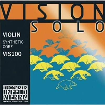 Image of Thomastik VIS101 Infeld Saiten für Violine Vision Solo Satz, Silver D, 4/4 Mittel