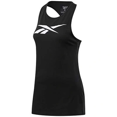 Image of Reebok Women&#039;s Training Essentials Graphic Tank Top, Black, XS