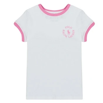 Image of Polo Ralph Lauren BIG PONY LOGO Cotton Jersey TEE Print Tshirt for kids, Size: 12 14y, White