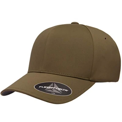 Image of Flexfit Men&#039;s Delta Seamless Cap Baseball, Olive, L XL