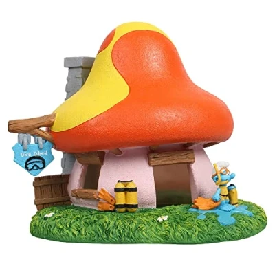 Image of Smurfs AquaDella Aqua Della Diving School Figure Highly Detailed and Made of Polyester Resin, Non Toxic pH Neutral for Freshwater Saltwater Aquariums