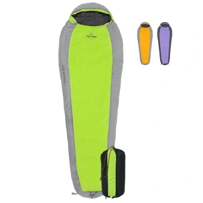 Image of TETON Sports Trailhead, 20 Degree Sleeping Bag; Lightweight, Warm Mummy Bag, Camping, Backpacking, Hiking