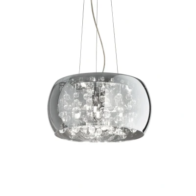 Image of Audi 5 Light Round Ceiling Pendant Smokey, G9