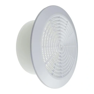 Image of Vent Systems 150 mm / 5.90&#039;&#039; Inch White Plastic Dismantable Ceiling Grille Round Air Louver Grill Cover Nylon Screen HVAC Vents for Bathroom, Home Office, Kitchen