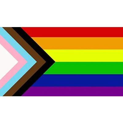 Image of SHATCHI 5ft x 3ft Gay Lesbian Love Gender Diversity Pansexual/Non Binary/Genderfluid Celebration Supporter Fans Parade Wedding Gifts Decorations, LGBTQ Trans
