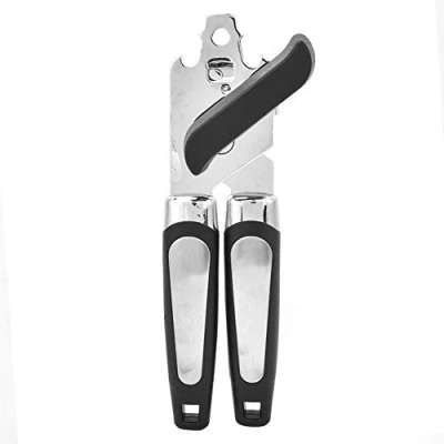 Image of Can Opener, Multifunctional Manual Tin Opener Jar Lid Bottle with Stainless Steel Blade, Handheld Opener(A Stlye)