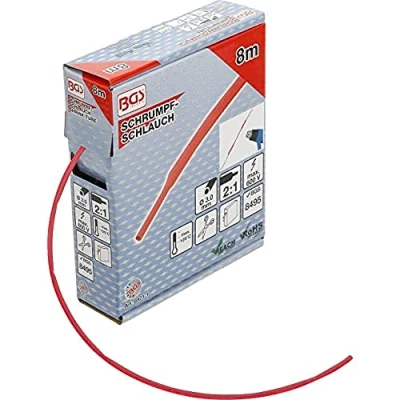 Image of BGS 6923 1 Shrink Tube Box red Ø 3 mm 8 m