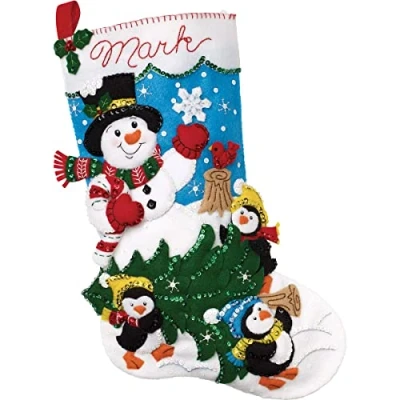 Image of Bucilla Felt Stocking KIT TR, The Perfect Tree