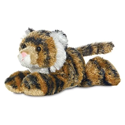 Image of Aurora 8 inch Flopsie Tiger (Brown)