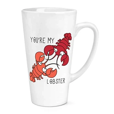 Image of You&#039;re My Lobster Quote 17oz Large Latte Mug Cup