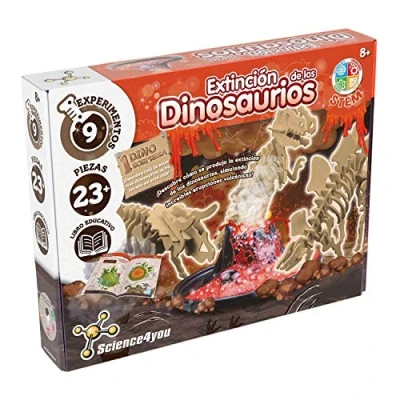 Image of Science4you Extinction Extinction, Educational Toy and Funny Original Gift with Dinosaurs Volcanoes, Crafts for Children +8 Years, Multicolor (61506)