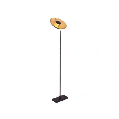 Image of By Rydéns Captain Uplight floor lamp black/gold