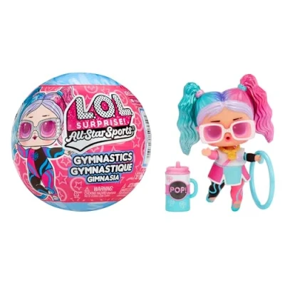 Image of L.O.L. Surprise! All Star Sports Gymnastics Theme Collectible Doll with 8 Surprises including and Balance Beam Ball Great for Girls Olympics Fans Ages 3+