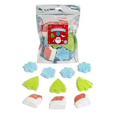 Image of abeec 10 Christmas Bath Bombs Bomb Gift Set Stocking Fillers Kids Eve Box for Secret Santa Gifts
